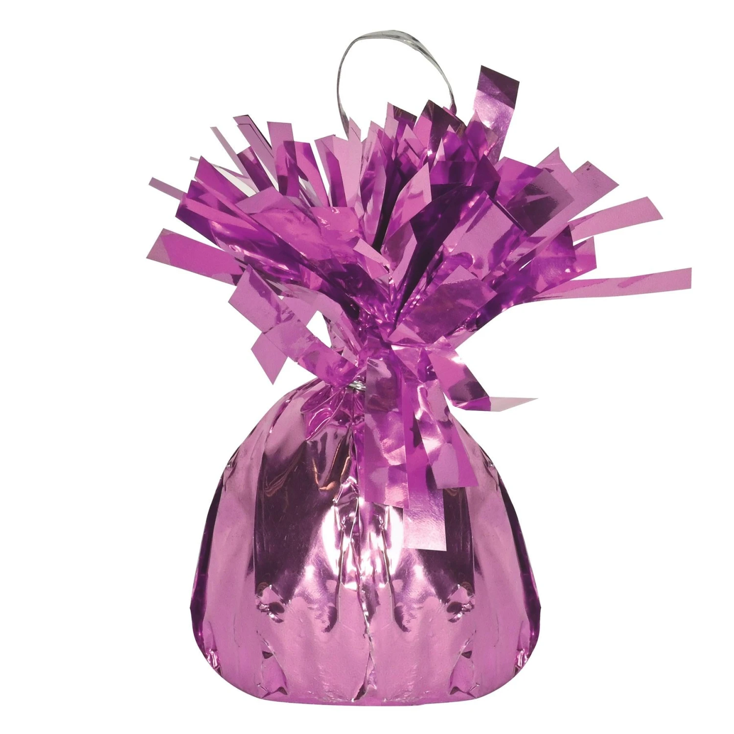 Metallic Wrapped Party Balloon Weight - Pink 1 Metallic Wrapped Party Balloon Weight - Pink
