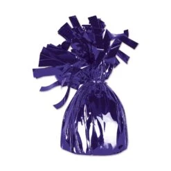Metallic Wrapped Party Balloon Weight - Purple