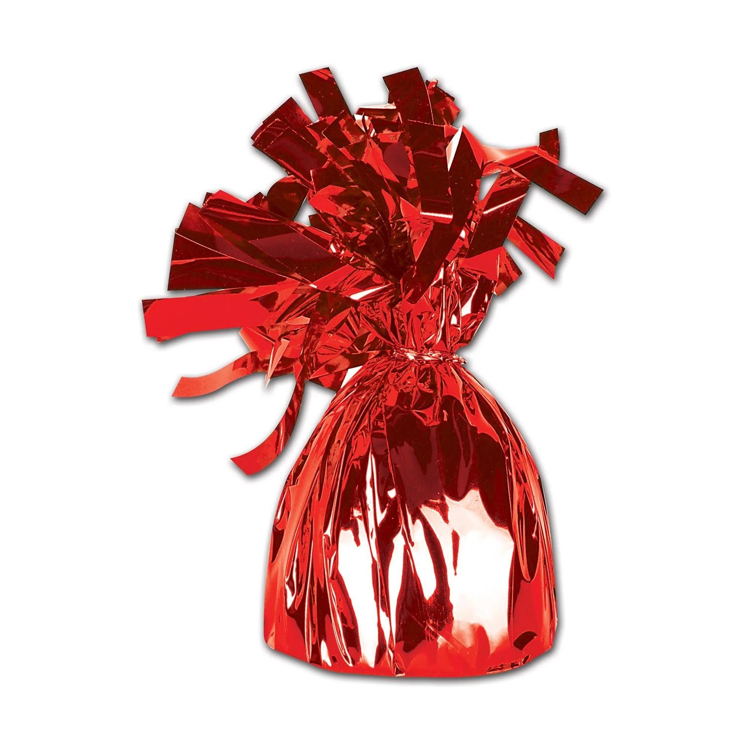 Metallic Wrapped Party Balloon Weight - Red 1 Metallic Wrapped Party Balloon Weight - Red