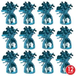Metallic Wrapped Party Balloon Weight - Turquoise -Bulk Party Supplies Shop 50804 T i4 2 1eb3d896 81fd 4fca 8f5b 0bf0fae61ef5