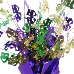 Mardi Gras Gleam 'N Burst Centerpiece -Bulk Party Supplies Shop 50805 i1