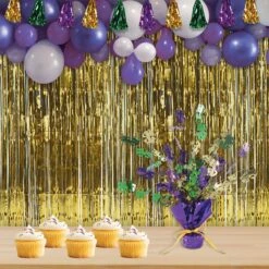 Mardi Gras Gleam 'N Burst Centerpiece -Bulk Party Supplies Shop 50805 i2