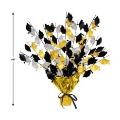 Graduate Cap Graduation Party Gleam 'N Burst Centerpiece - Black - Gold - Silver -Bulk Party Supplies Shop 50807 BKGDS i5 542df0fb 594c 464a 827d 832f7cf1fef9