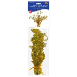 Birthday Gleam 'N Burst Centerpiece Gold -Bulk Party Supplies Shop 50809 GD i3