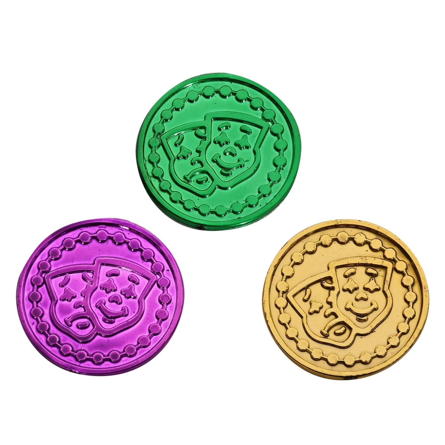 Mardi Gras Plastic Coins (100 Per Package) 5 Mardi Gras Plastic Coins (100 Per Package) - Image 5