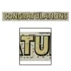 Metallic Congratulations Graduation Party Fringe Banner -Bulk Party Supplies Shop 50889
