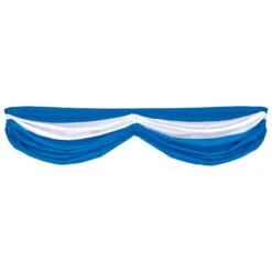 Oktoberfest Fabric Bunting- Solid Blue And White