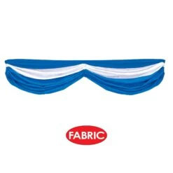 Oktoberfest Fabric Bunting- Solid Blue And White -Bulk Party Supplies Shop 50948 BW i4