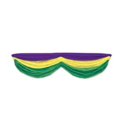 Mardi Gras Fabric Bunting