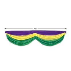 Mardi Gras Fabric Bunting -Bulk Party Supplies Shop 50948 GGP i5 bbb93827 3901 4ec8 a091 9f0731b1f54b