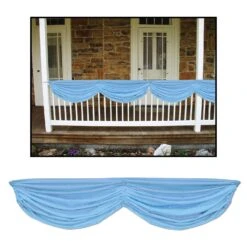 Baby Shower Fabric Bunting - Light Blue