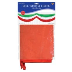 Fiesta Red, White & Green Fabric Bunting -Bulk Party Supplies Shop 50948 RWG i3