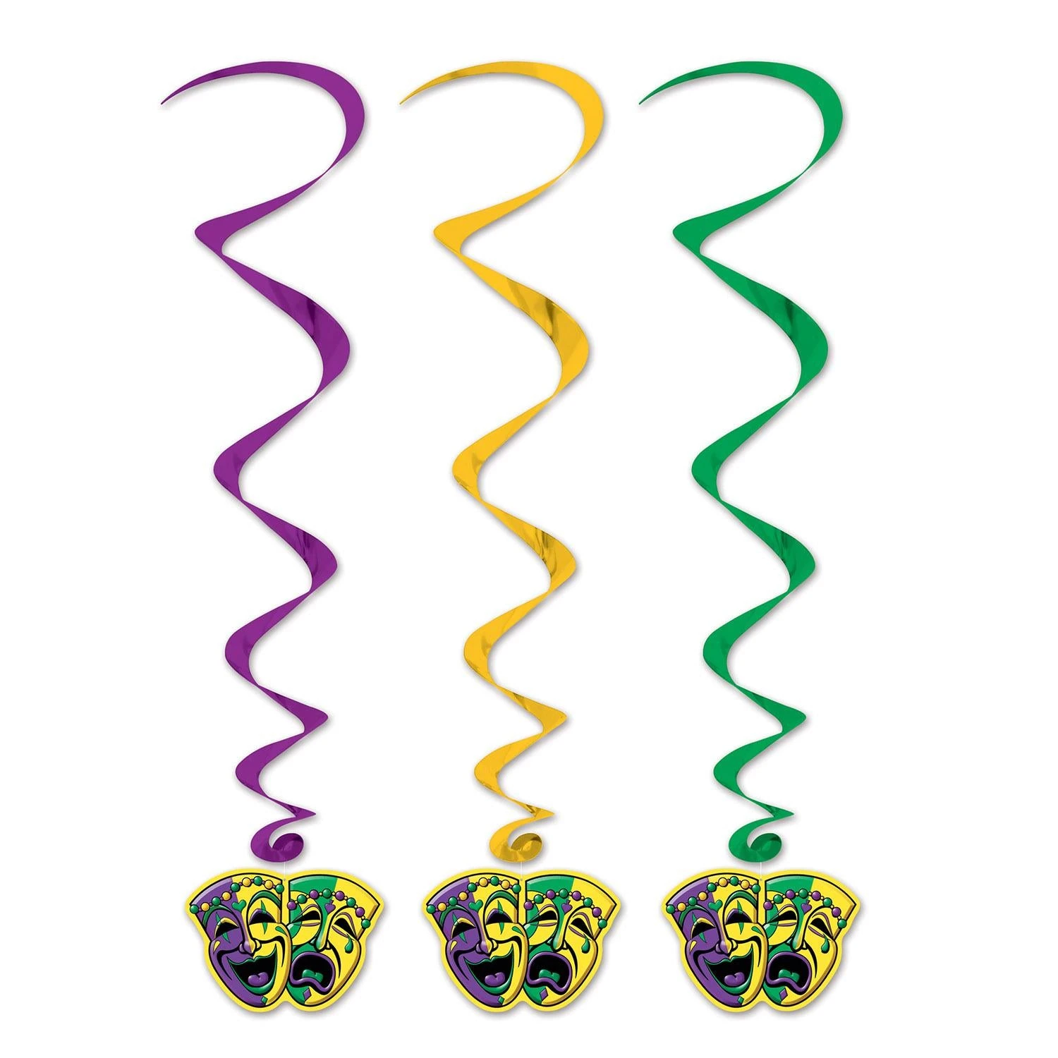 3 Ft. Mardi Gras Whirls 1 3 Ft. Mardi Gras Whirls