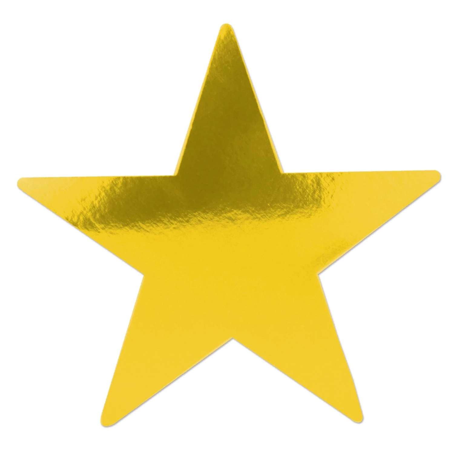 Jumbo 20 Inch Foil Party Star Cutout - Gold - Foil 2 Sides 1 Jumbo 20 Inch Foil Party Star Cutout - Gold - Foil 2 Sides