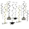 Graduation Party Whirls (12 Per Package) -Bulk Party Supplies Shop 52118