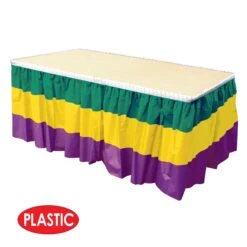 Mardi Gras Table Skirting -Bulk Party Supplies Shop 52170 GGP i4