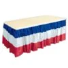 Patriotic Party Table Skirt 11 Patriotic Party Table Skirt -Bulk Party Supplies Shop 52170 RWB