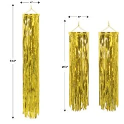 Mardi Gras 1-Ply Mini Gleam 'N Columns Gold (3 Per Package) 11 Mardi Gras 1-Ply Mini Gleam 'N Columns Gold (3 Per Package) -Bulk Party Supplies Shop 53305 GD i5