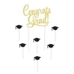 Congrats Grad! Graduation Party Cake Topper