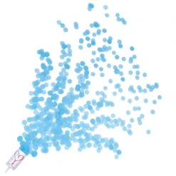 Gender Reveal Push Up Confetti Poppers - Blue (8 Per Package)