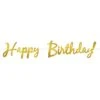 Foil Happy Birthday Party Streamer - Gold -Bulk Party Supplies Shop 53385 GD