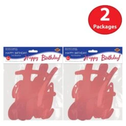 Foil Happy Birthday Party Streamer Red -Bulk Party Supplies Shop 53385 R i3 1