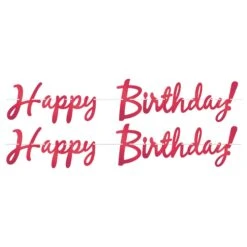Foil Happy Birthday Party Streamer Red -Bulk Party Supplies Shop 53385 R i7