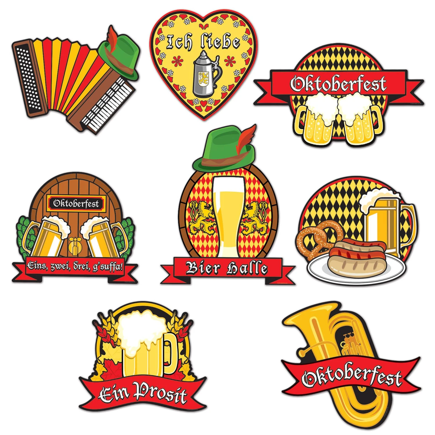 Oktoberfest Cutouts (8 Per Package) 3 Oktoberfest Cutouts (8 Per Package) - Image 3