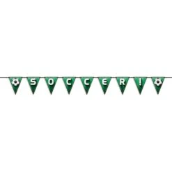 Soccer!/Football Party Pennant Streamer