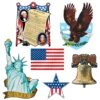 Patriotic Party Cutouts (6 Per Package) -Bulk Party Supplies Shop 53479