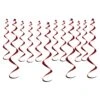 Metallic Party Whirls - Burgundy (72 Per Case) -Bulk Party Supplies Shop 53505 BU