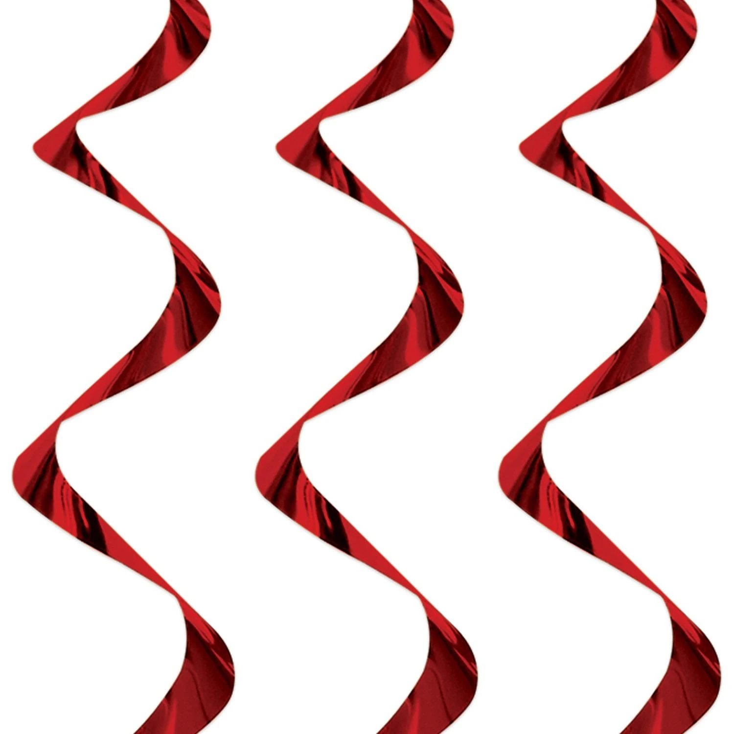 Metallic Party Whirls - Burgundy (72 Per Case) 2 Metallic Party Whirls - Burgundy (72 Per Case) - Image 2