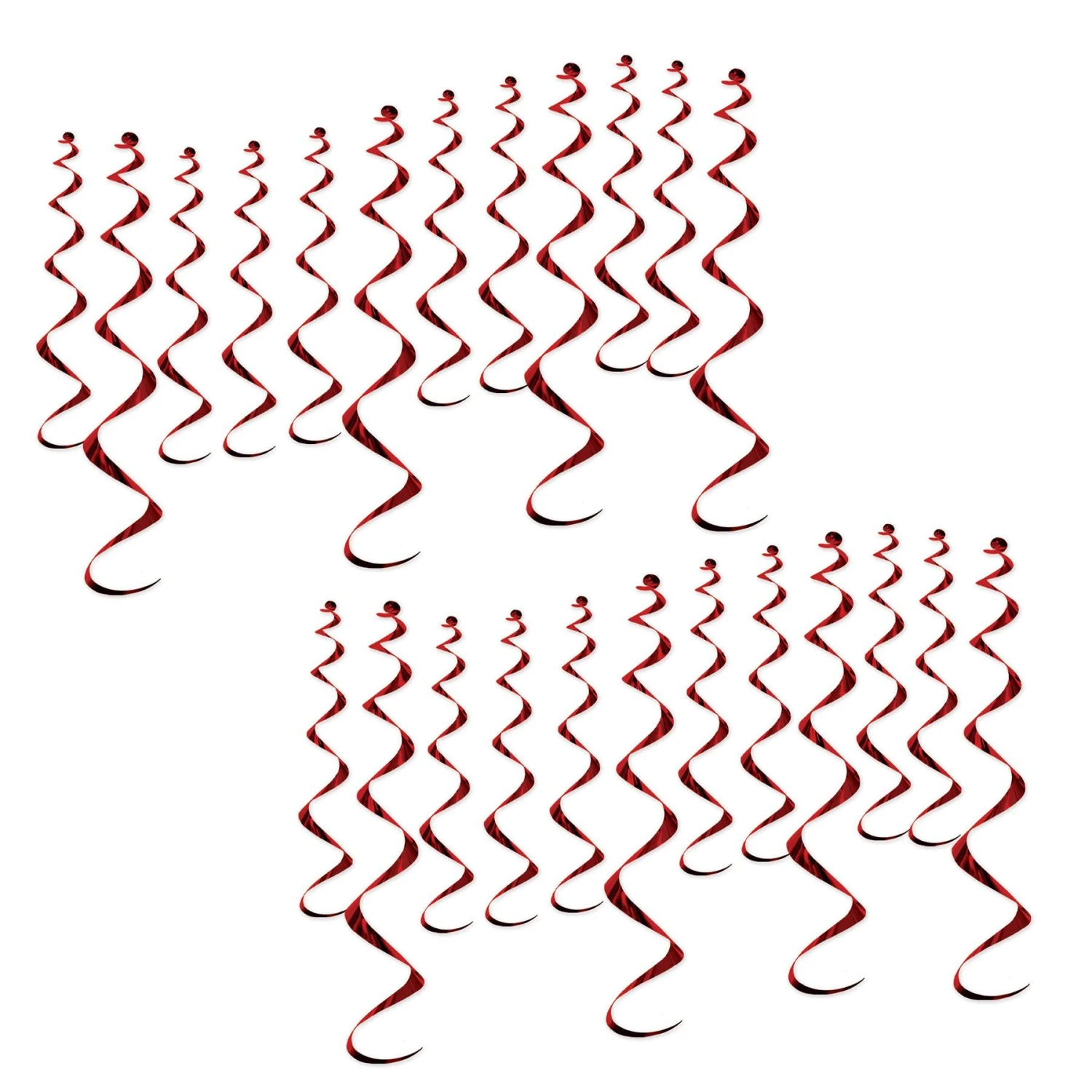 Metallic Party Whirls - Burgundy (72 Per Case) 7 Metallic Party Whirls - Burgundy (72 Per Case) - Image 7