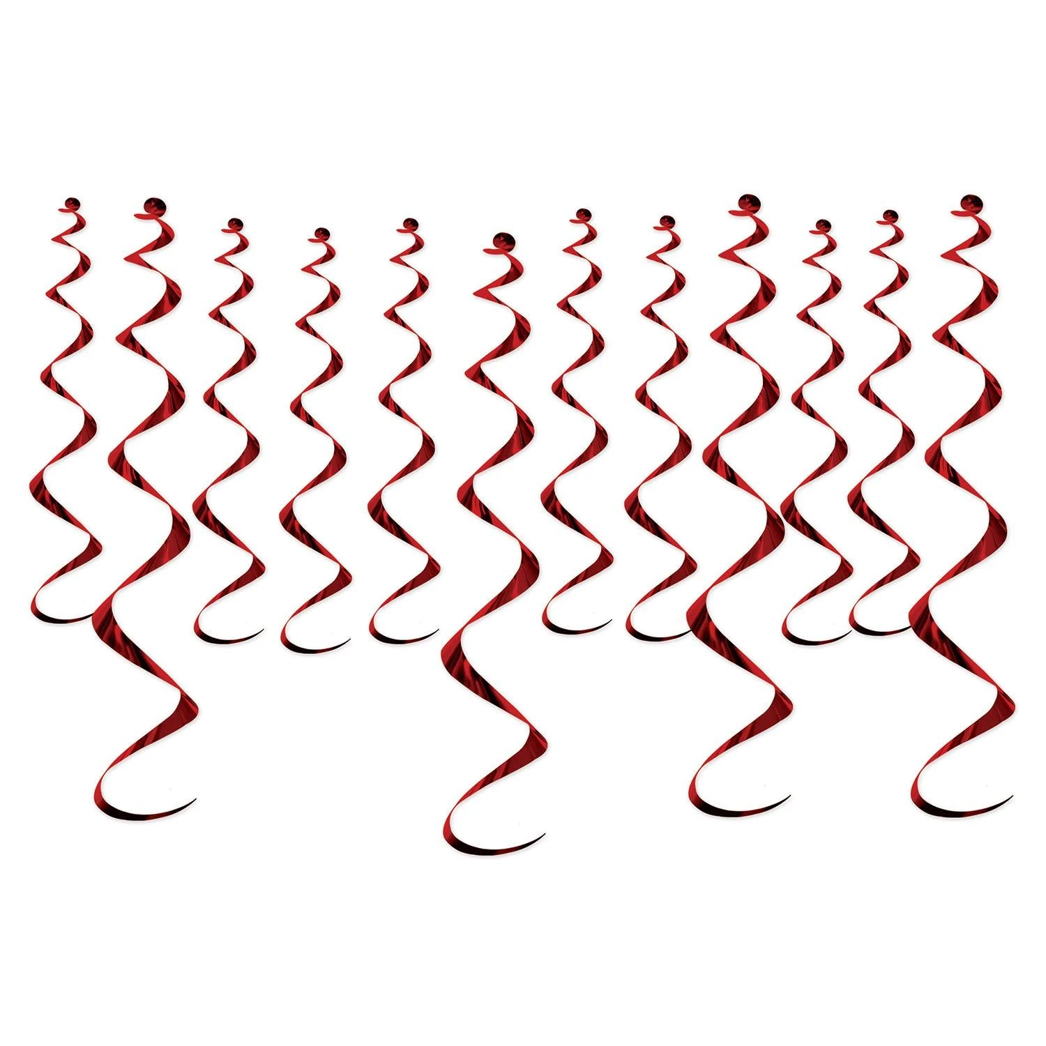 Metallic Party Whirls - Burgundy (72 Per Case) 1 Metallic Party Whirls - Burgundy (72 Per Case)