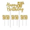 Happy 50th Birthday Party Cake Topper