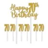 Happy 70th Birthday Party Cake Topper 9 Happy 70th Birthday Party Cake Topper -Bulk Party Supplies Shop 53523 70