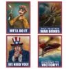 World War II Party Poster Cutouts (4 Per Package)