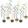 Mardi Gras Whirls (12 Per Package) -Bulk Party Supplies Shop 53591