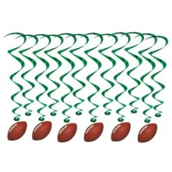 Football Party Whirls (12 Per Package)