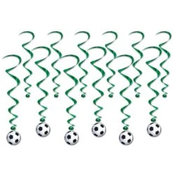 Soccer Ball Party Whirls (12 Per Package)
