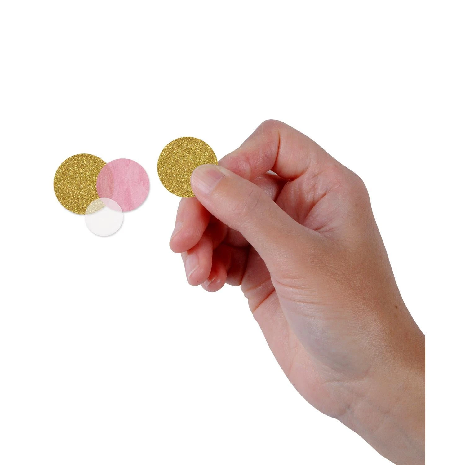 Dot Deluxe Sparkle Party Gold/Pink/White Confetti (0.5 Oz Per Package) 2 Dot Deluxe Sparkle Party Gold/Pink/White Confetti (0.5 Oz Per Package) - Image 2