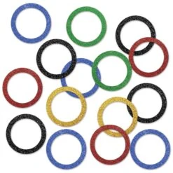 Sports Party Rings Del Sparkle Confetti (0.5 Oz Per Package)