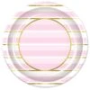Pink Striped Paper Plates 9 Inch (8 Per Package) -Bulk Party Supplies Shop 53680