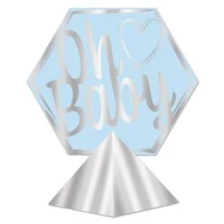 3-D Foil Oh Baby Centerpiece - Boy