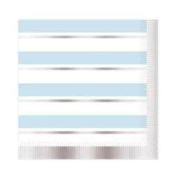 Striped Luncheon Napkins - Boy (16 Per Package)