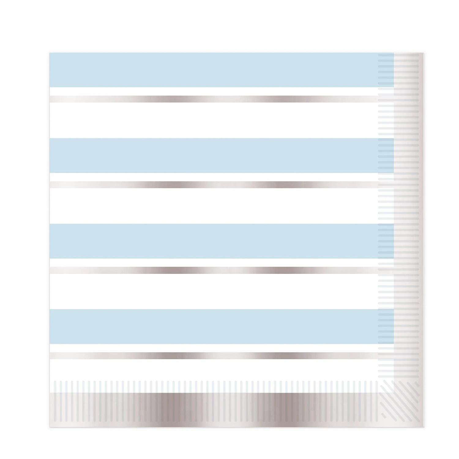 Striped Luncheon Napkins - Boy (16 Per Package) 1 Striped Luncheon Napkins - Boy (16 Per Package)