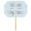 Foil Welcome To The Baby Shower Yard Sign- Blue -Bulk Party Supplies Shop 53715