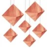 3-D Foil Party Diamonds - Rose Gold (6 Per Package) -Bulk Party Supplies Shop 53735RSEGD