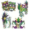 Foil Mardi Gras Mask Cutouts (48 Per Case) -Bulk Party Supplies Shop 53791