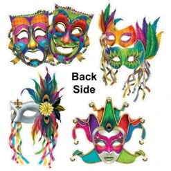 Foil Mardi Gras Mask Cutouts (48 Per Case) -Bulk Party Supplies Shop 53791 i1 2 012df919 d9a4 4896 885d 84fb2c9b08e9